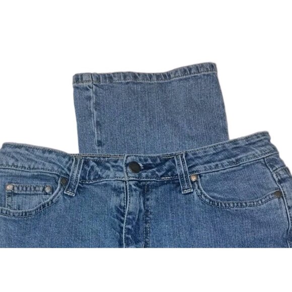 St. John's Bay Women's Size 12 Petite Blue Jeans 32x27 Stretch Boot - Picture 2 of 5